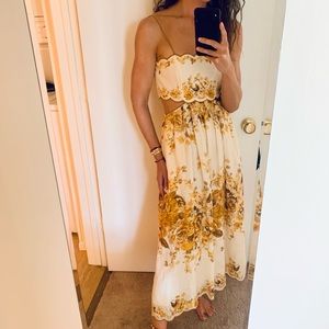 Authentic zimmermann cut out dress | fall 21 |